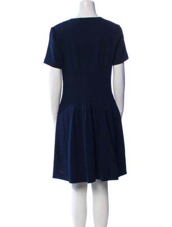 Oscar de la Renta Virgin Wool Mini Dress