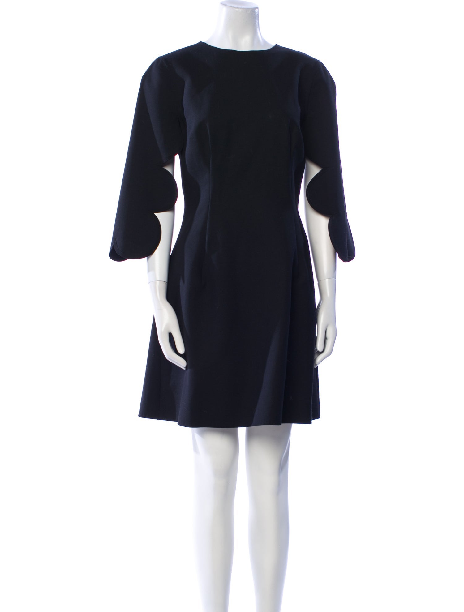 Oscar de la Renta Scoop Neck Mini Dress