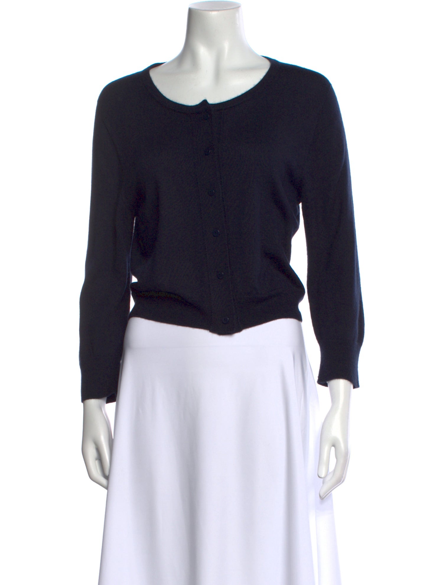 Oscar de la Renta Cashmere Scoop Neck Sweater