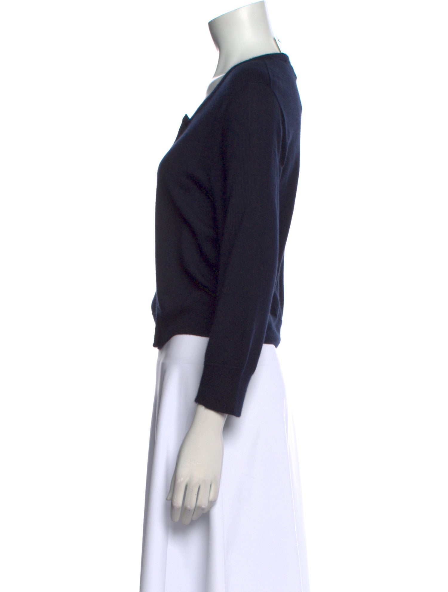 Oscar de la Renta Cashmere Scoop Neck Sweater