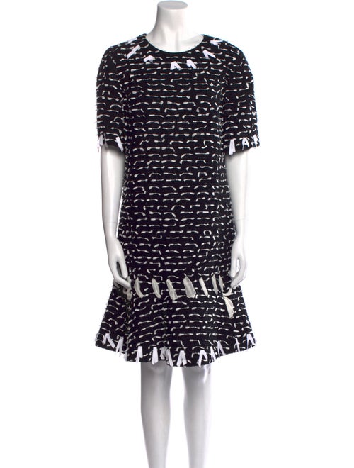 Oscar de la Renta Printed Knee-Length Dress