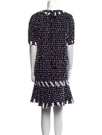 Oscar de la Renta Printed Knee-Length Dress