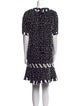 Oscar de la Renta Printed Knee-Length Dress