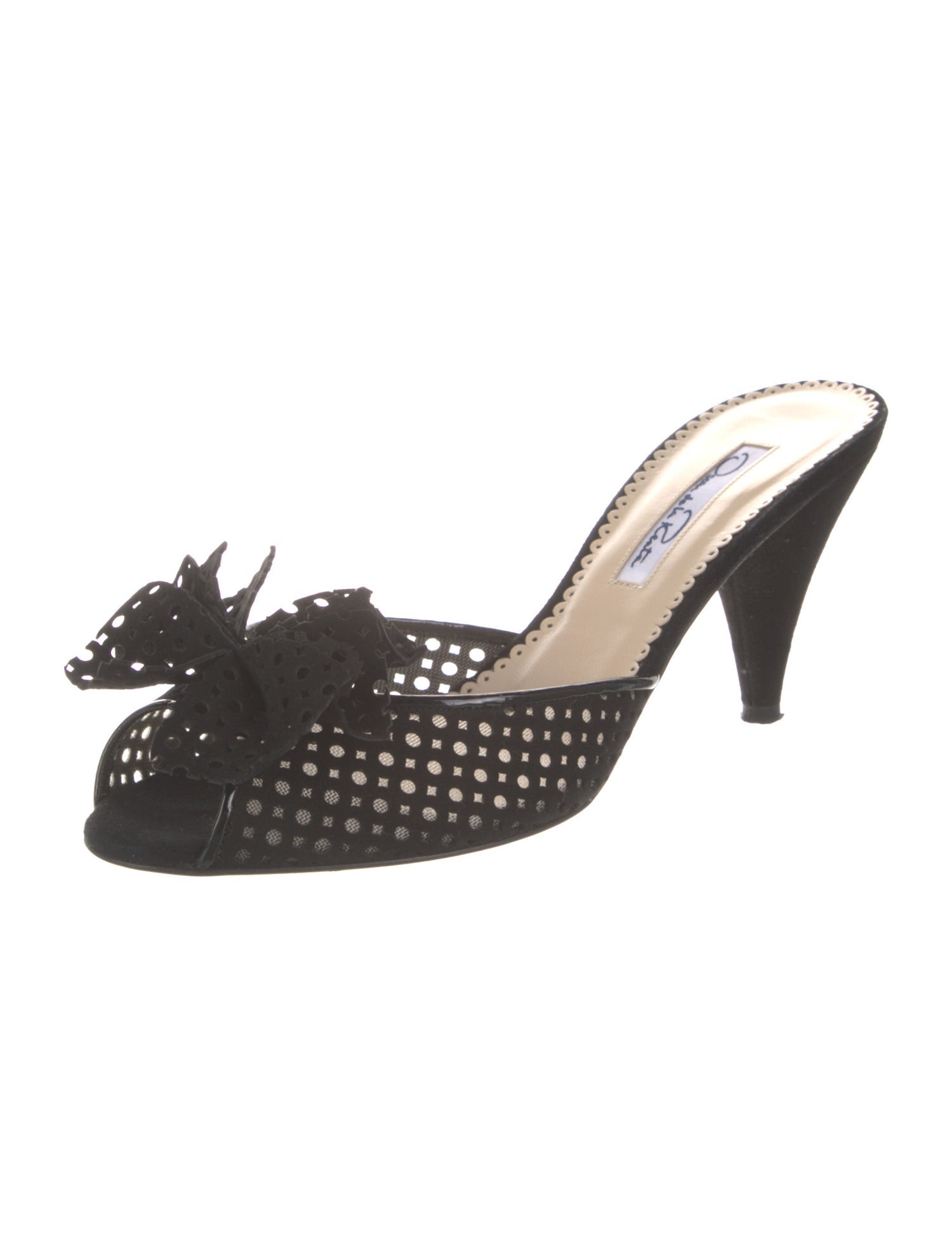 Oscar de la Renta Suede Mules