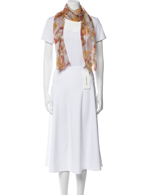 Oscar de la Renta Floral Print Scarf