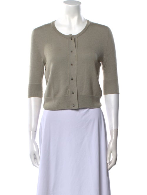 Oscar de la Renta Cashmere Crew Neck Sweater