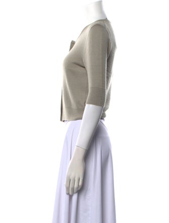 Oscar de la Renta Cashmere Crew Neck Sweater