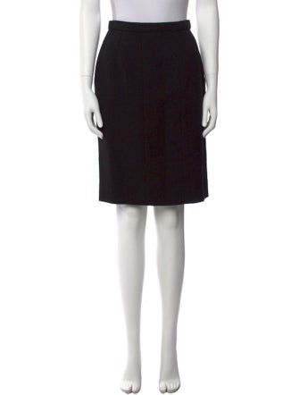 Oscar de la Renta Wool Knee-Length Skirt