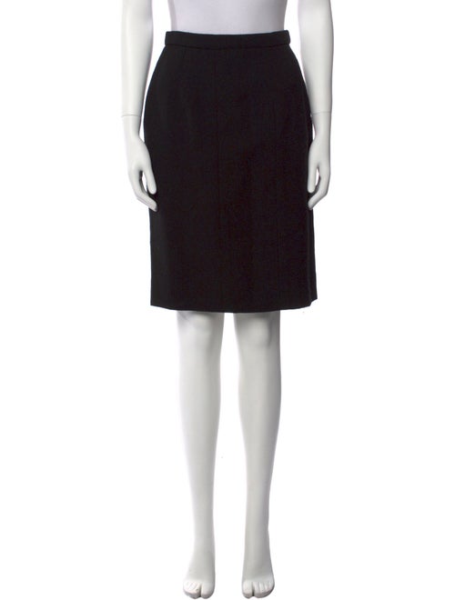 Oscar de la Renta Wool Knee-Length Skirt