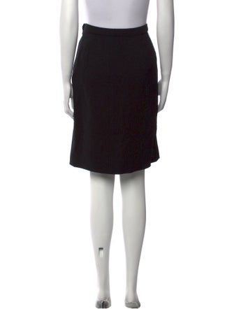Oscar de la Renta Wool Knee-Length Skirt