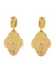 Oscar de la Renta Resin & Crystal Drop Clip-On Earrings