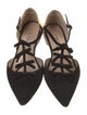 Oscar de la Renta Suede Colorblock Pattern Mary Jane Flats