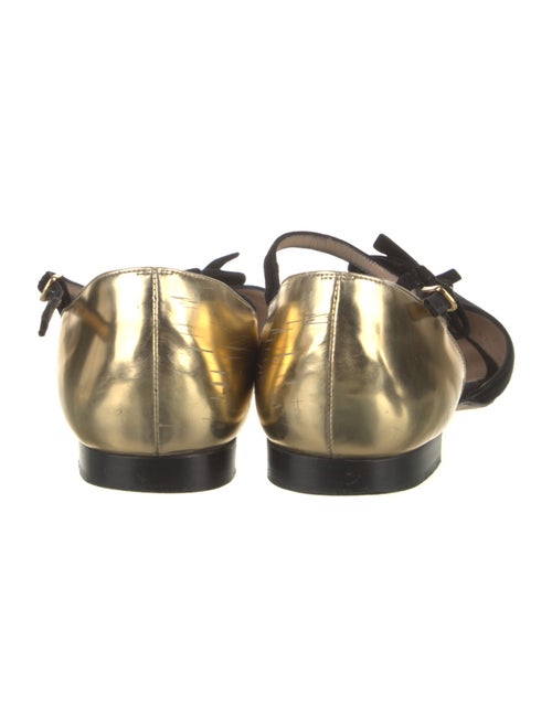 Oscar de la Renta Suede Colorblock Pattern Mary Jane Flats