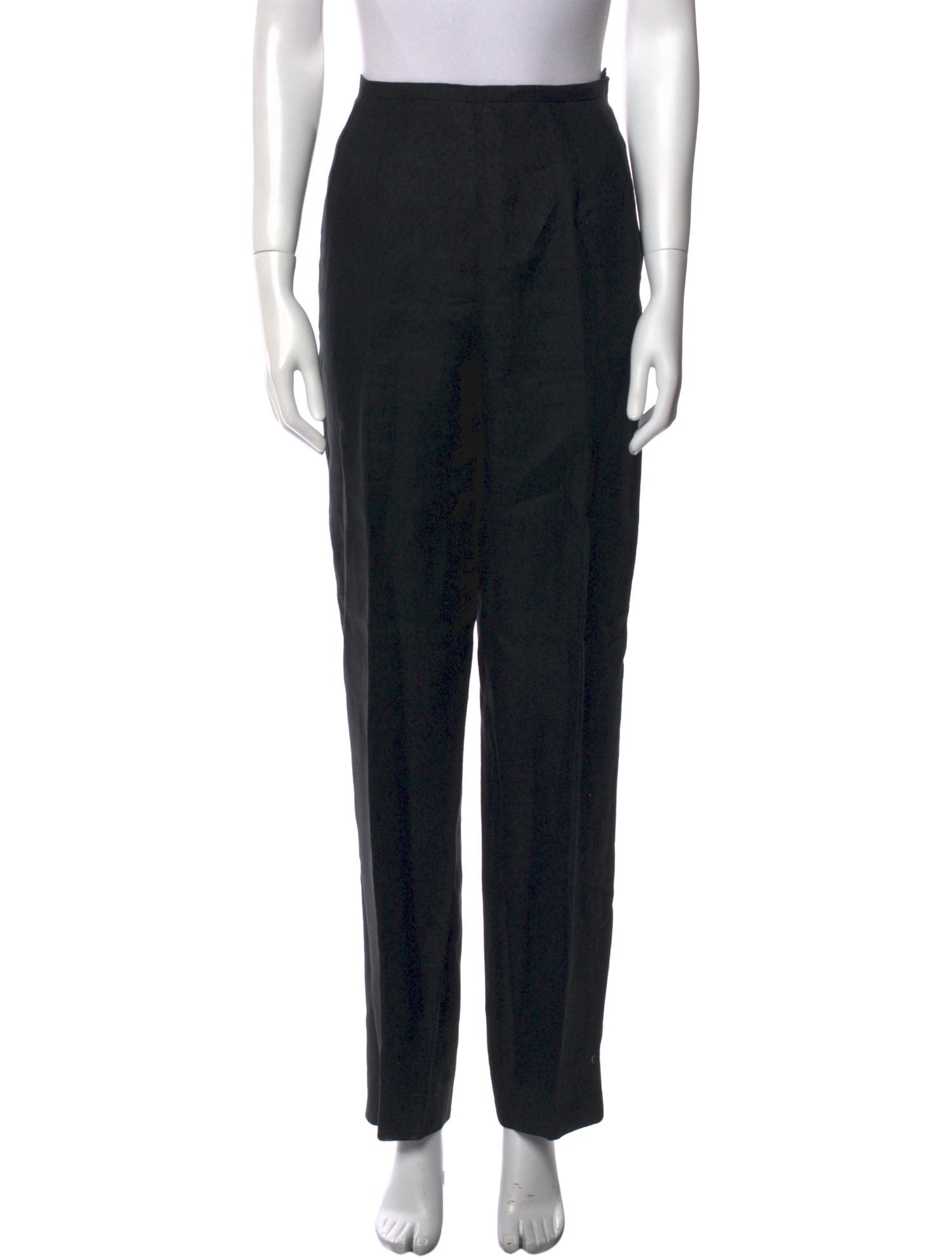Oscar de la Renta Linen Straight Leg Pants