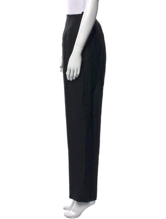 Oscar de la Renta Linen Straight Leg Pants