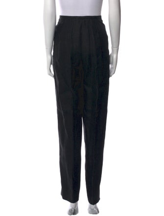 Oscar de la Renta Linen Straight Leg Pants