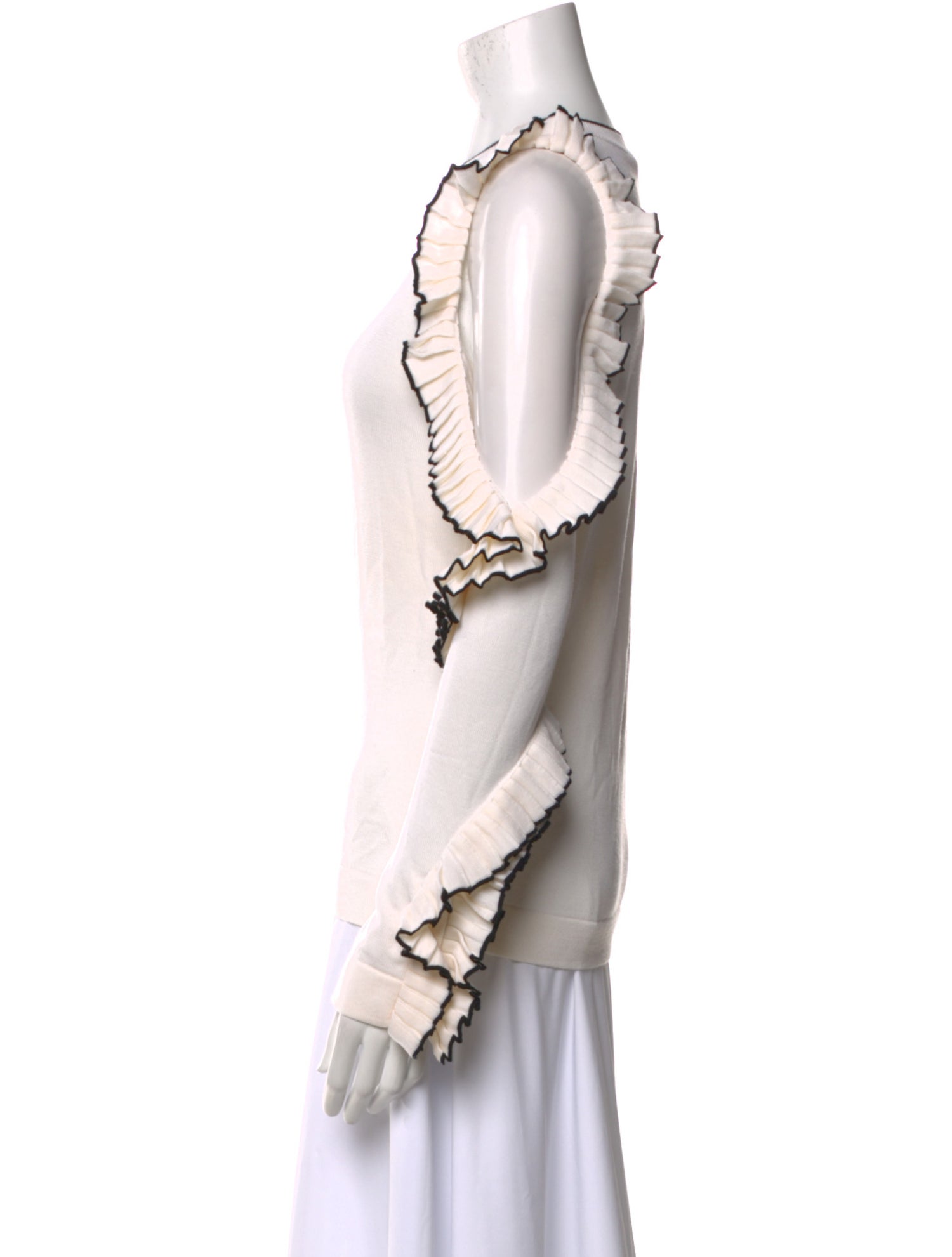 Oscar de la Renta Virgin Wool Crew Neck Sweatshirt w/ Tags