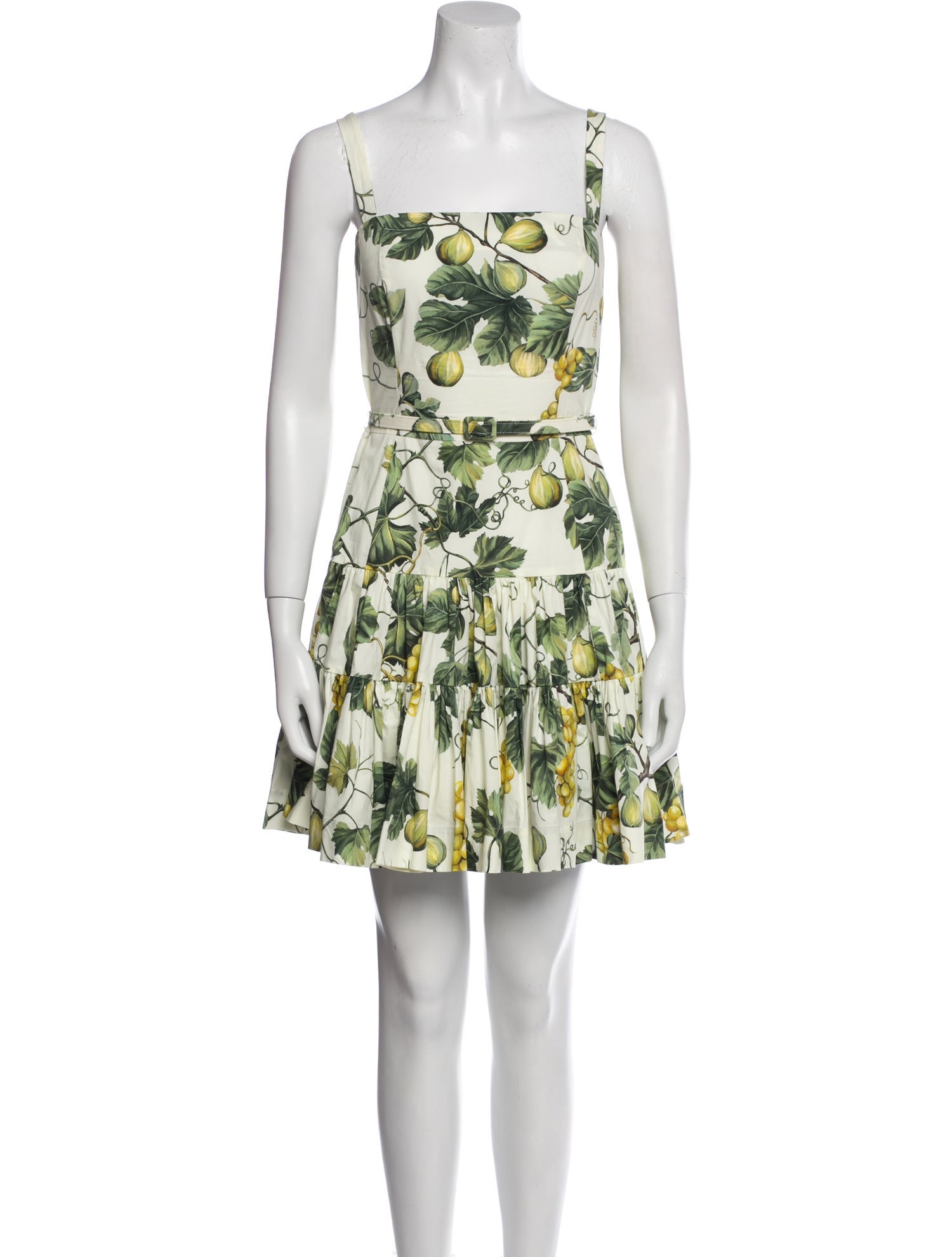 Oscar de la Renta Floral Print Mini Dress