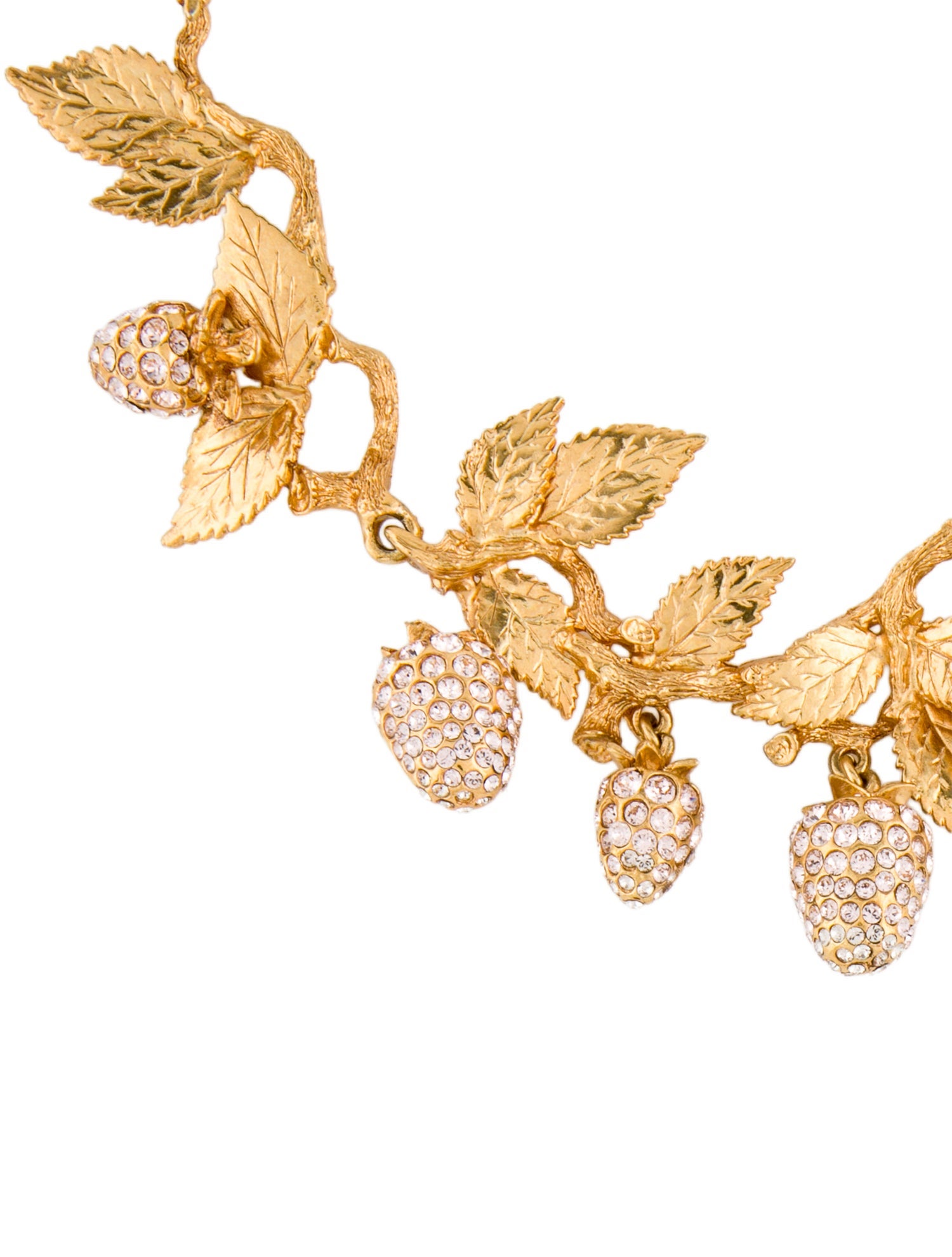 Oscar de la Renta Crystal Berry Pavé Necklace