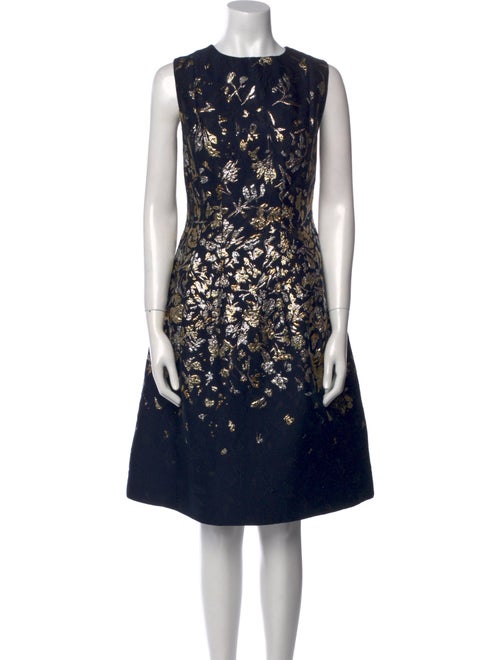 Oscar de la Renta Printed Knee-Length Dress