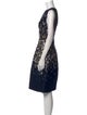 Oscar de la Renta Printed Knee-Length Dress