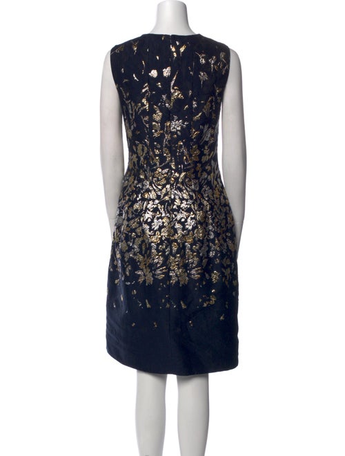 Oscar de la Renta Printed Knee-Length Dress