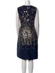 Oscar de la Renta Printed Knee-Length Dress