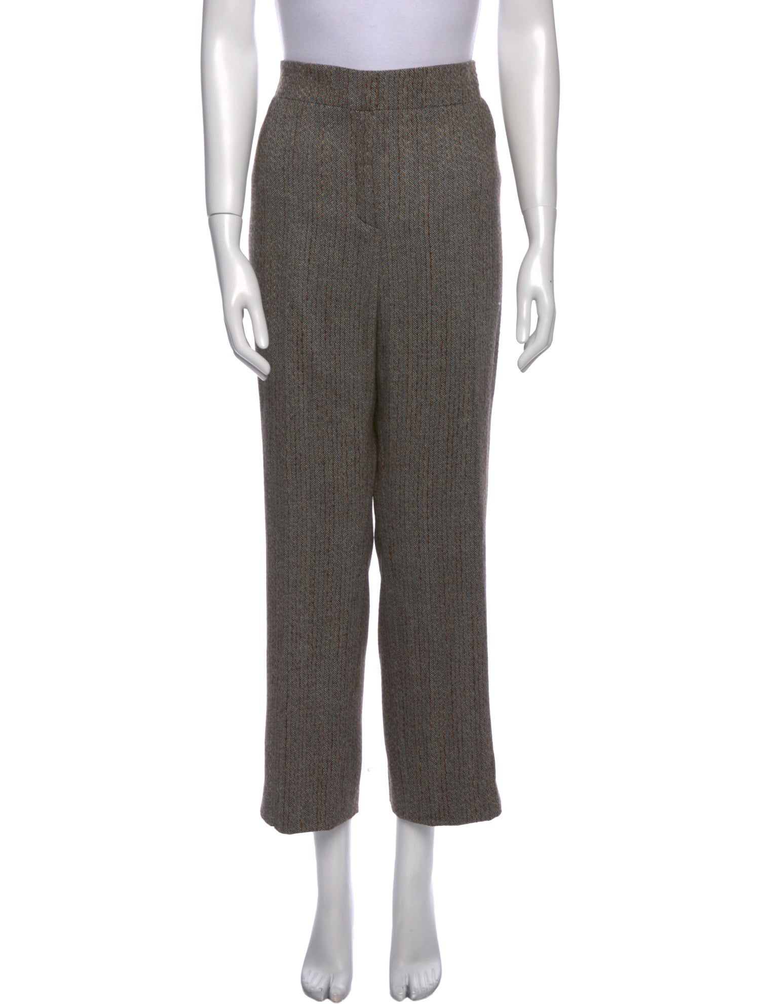Oscar de la Renta Wool Wide Leg Pants