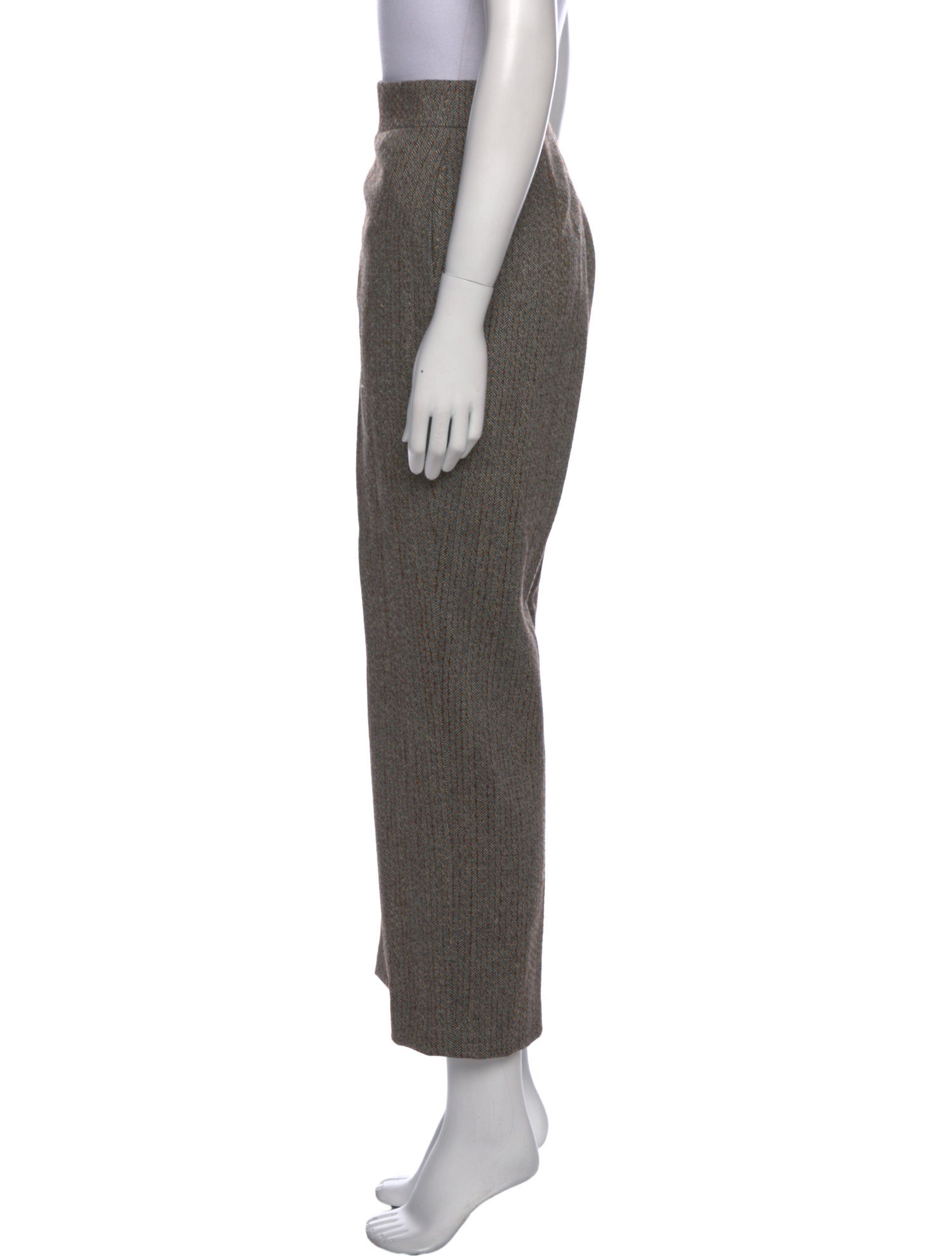 Oscar de la Renta Wool Wide Leg Pants