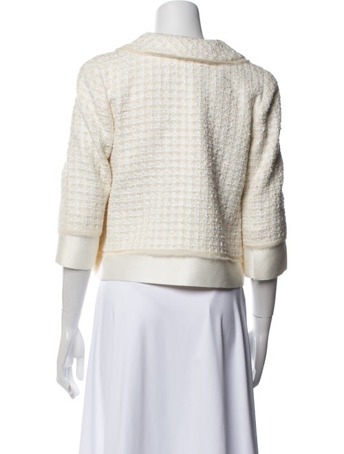 Oscar de la Renta Tweed Pattern Evening Jacket