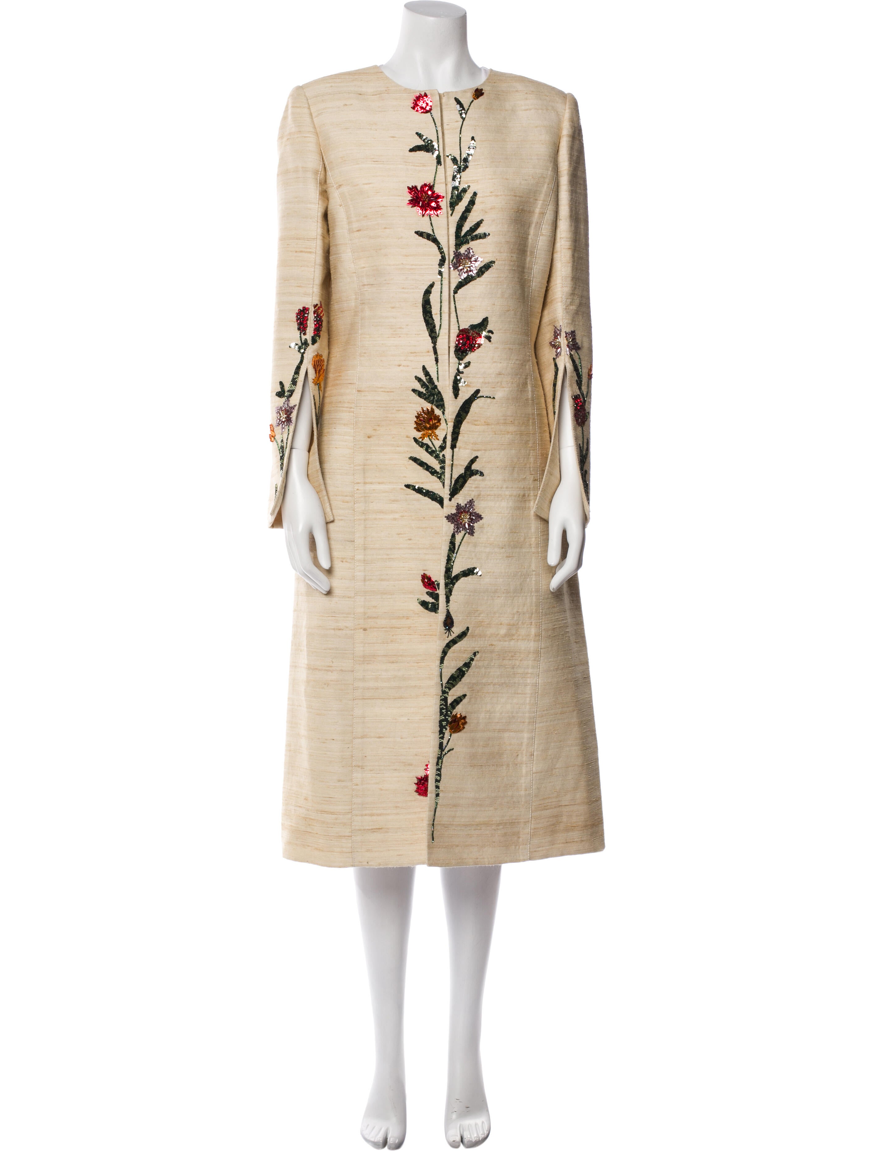 Oscar de la Renta Silk Coat w/ Tags