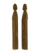 Oscar de la Renta Classic Long Chain Clip-On Tassel Earrings