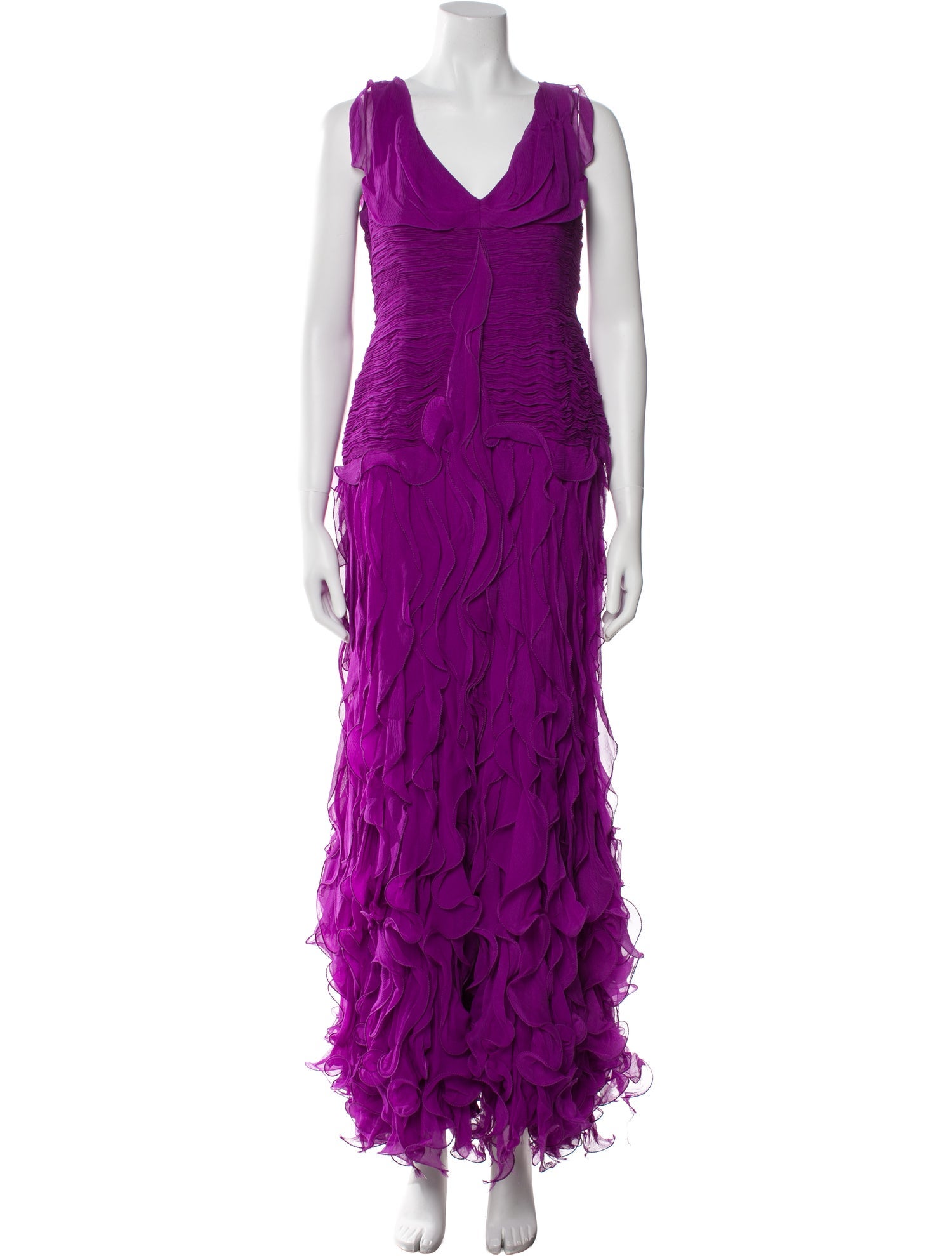 Oscar de la Renta Silk Long Dress