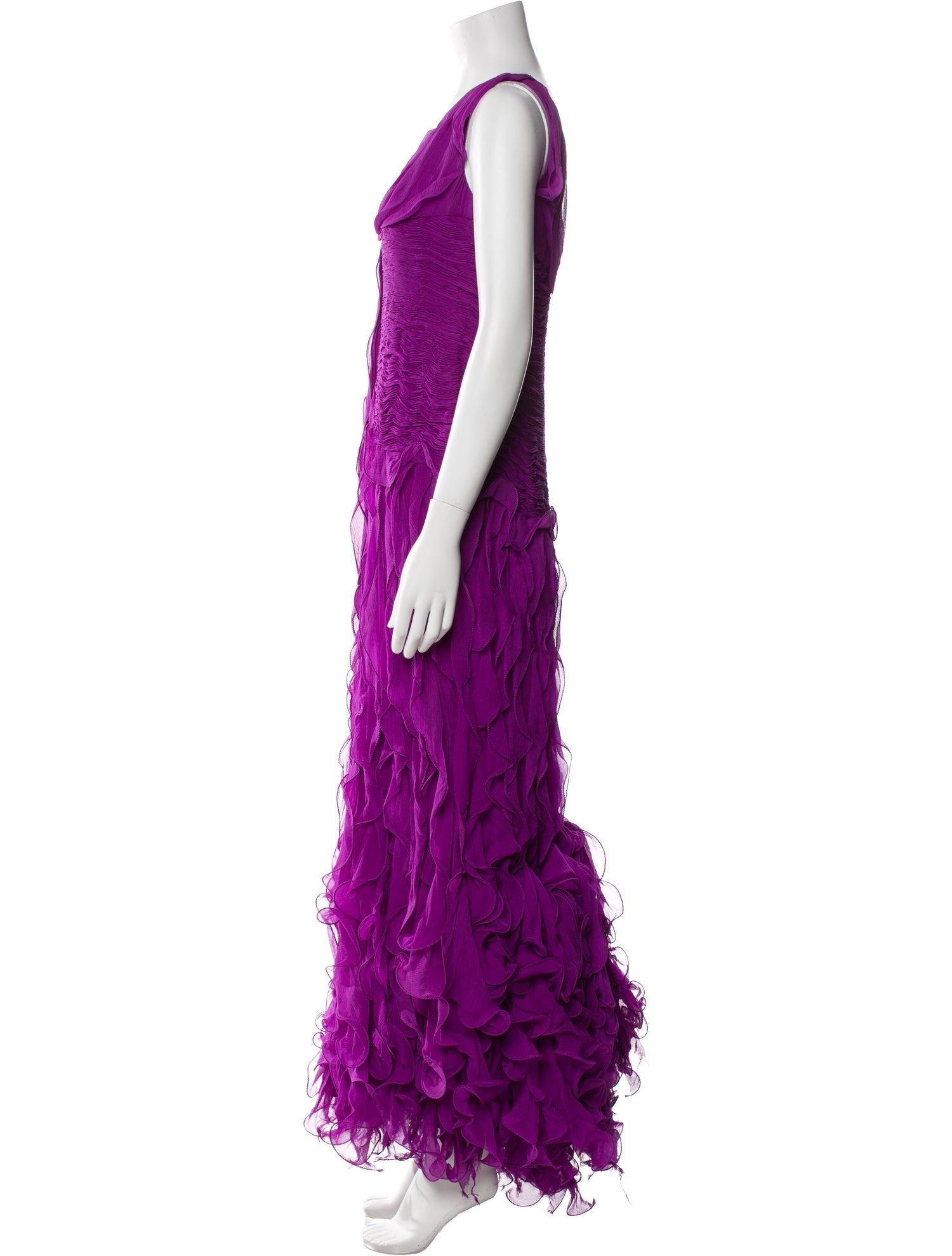 Oscar de la Renta Silk Long Dress