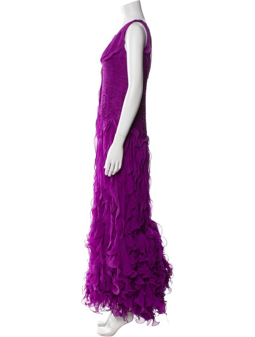 Oscar de la Renta Silk Long Dress