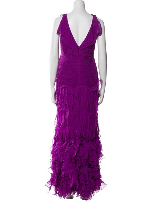 Oscar de la Renta Silk Long Dress