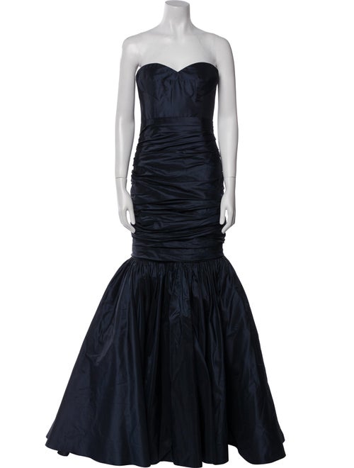 Oscar de la Renta Silk Long Dress