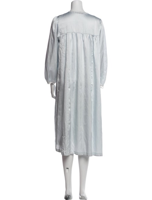 Oscar de la Renta Ruffle Embellishment Nightgown