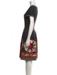 Oscar de la Renta Wool Knee-Length Dress