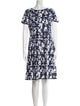 Oscar de la Renta Printed Knee-Length Dress