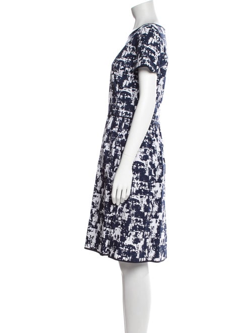 Oscar de la Renta Printed Knee-Length Dress