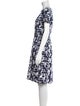 Oscar de la Renta Printed Knee-Length Dress