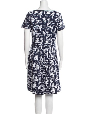 Oscar de la Renta Printed Knee-Length Dress