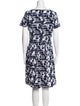 Oscar de la Renta Printed Knee-Length Dress