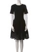 Oscar de la Renta Crew Neck Knee-Length Dress