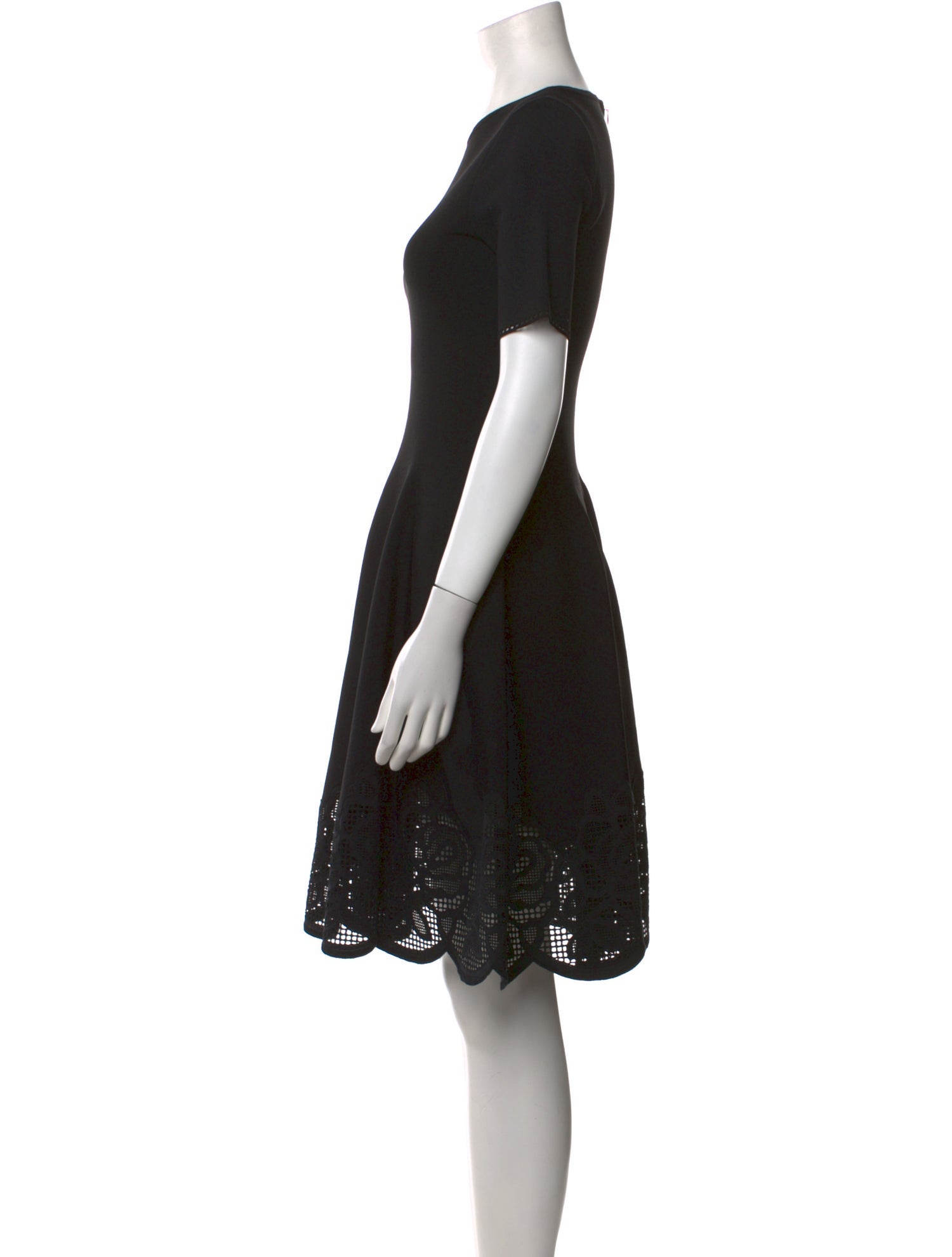 Oscar de la Renta Crew Neck Knee-Length Dress