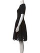 Oscar de la Renta Crew Neck Knee-Length Dress