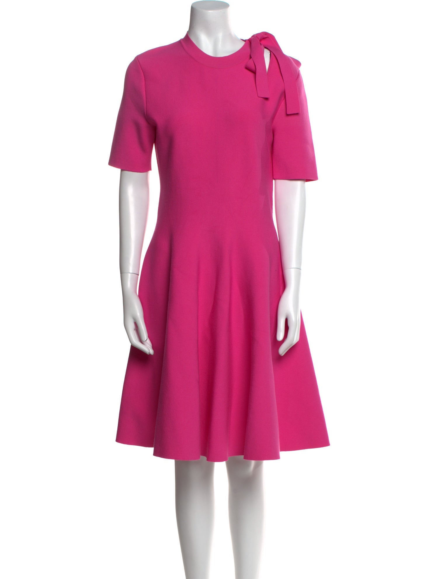 Oscar de la Renta Crew Neck Knee-Length Dress