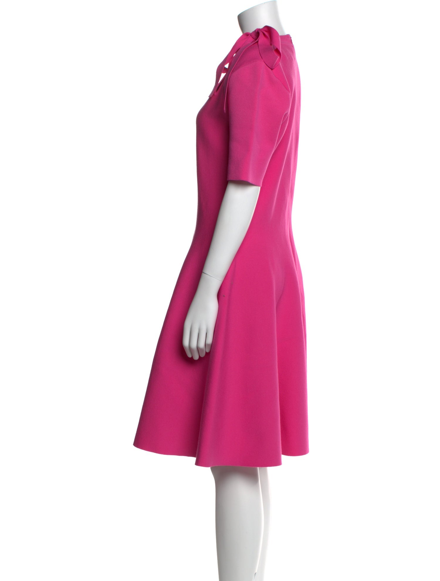 Oscar de la Renta Crew Neck Knee-Length Dress