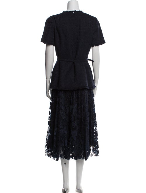 Oscar de la Renta Virgin Wool Long Dress
